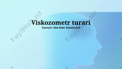 viskozometr turari — PPTX