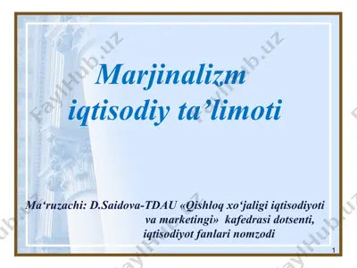 marjinalizm — PPT