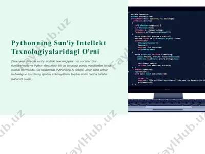 pythonning sun'iy intellekt texnologiyalari — PPTX