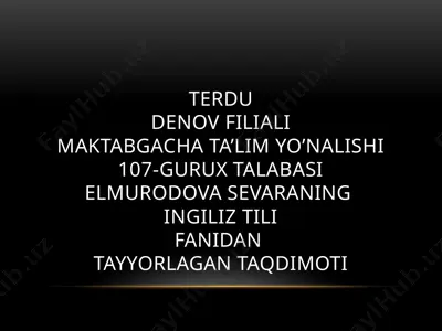 taqdimotlar — PPTX