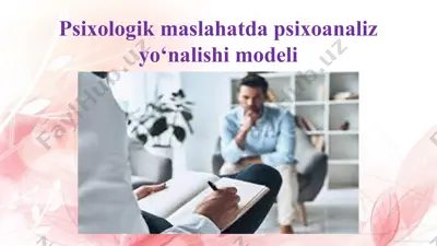 psixologik maslahat dapsixoanalizyo‘nalishi modeli — PPTX
