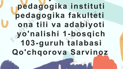 maktabgacha yosh davrida psixik rivojlanish xususiyatlar — PPTX