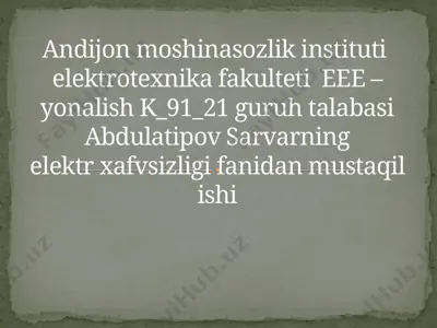 elektromagnitmaydonlar — PPTX