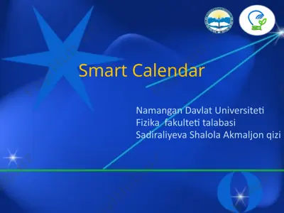smart calendar — PPTX