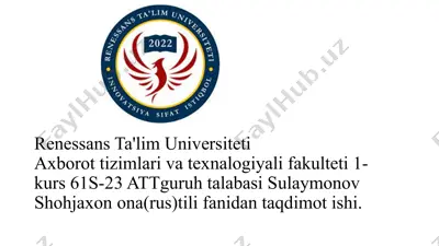 farmoyish hujjatlari — PPTX