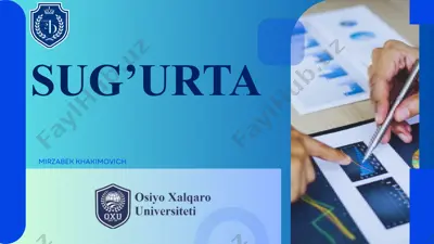 sug’urta — PPTX