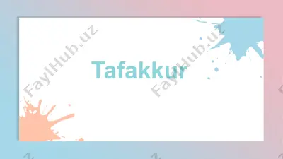 tafakkur — PPTX