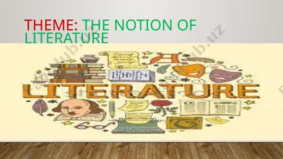 the notion of literature — PPTX