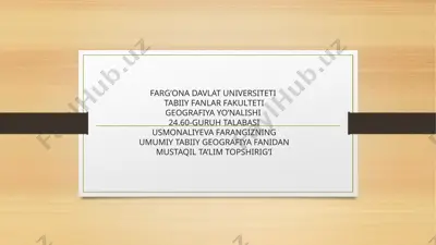 shamollar va ularning turlari — PPTX
