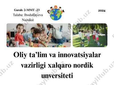 bolalarni tabiat bilan tanishtirish orqali axloqiy tarbiya berish — PPTX