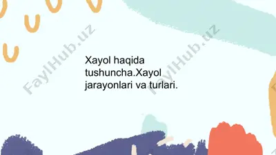 xayol haqida — PPTX