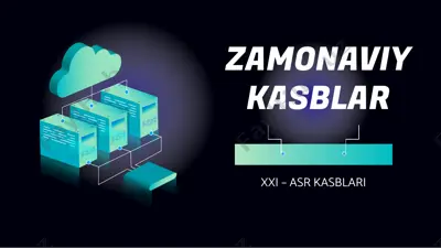zamonaviy kasblar — PPTX