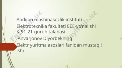 andijon mashinasozlik instituti — PPTX