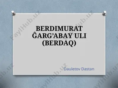 berdaq — PPTX