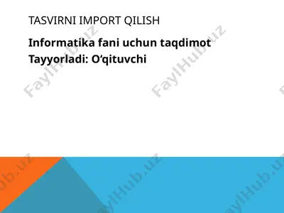 tasvirni import qilish — PPTX