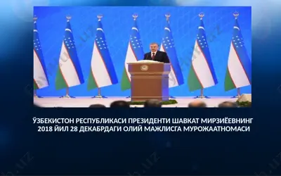 o'zbekiston respublikasi prezidenti shavkat mirziyoyevning 2018 yil 28 dekabrdagi oliy majlisga murojaatnomasi — PPTX