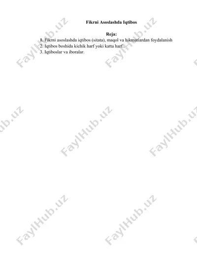 fikrni asoslashda iqtibos — DOCX