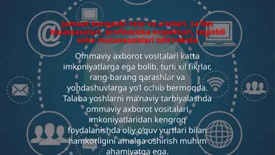 jamoat kengashi raisi va a'zolari, ta'lim muassasalari, profilaktika inspektori, — PPTX