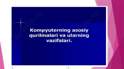 kompyuter qurilmalari — PPTX