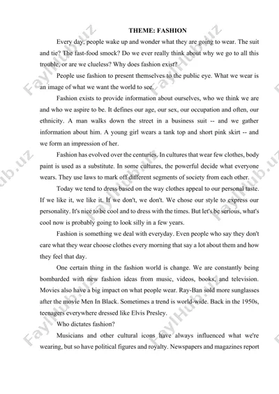 fashion — DOCX