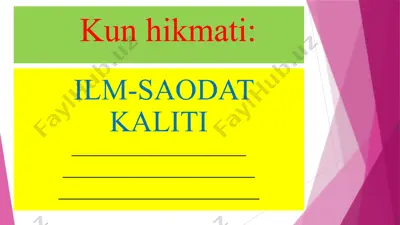 lug‘atlar va ularning asar matnlari sharhidagi o‘rni — PPTX