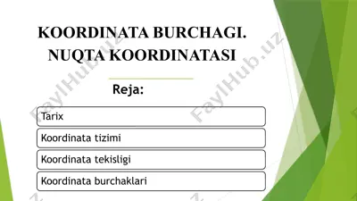 burchoq va koordinatalar — PPTX