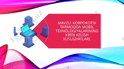 raqamli iqtisodiyotda raqamli texnologiyalar — PPTX