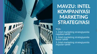 intel marketing strategiyasi — PPTX