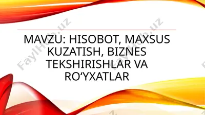 statistika va iqtisodiyot — PPTX