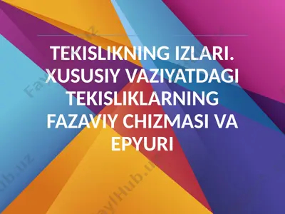 geometriya va tekisliklar — PPTX