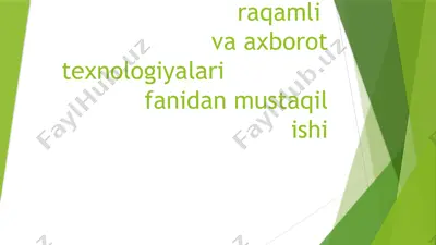 amaliy-psixologiya fanidan mustaqil ish — PPTX