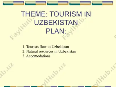 tourism in uzbekistan — PPTX