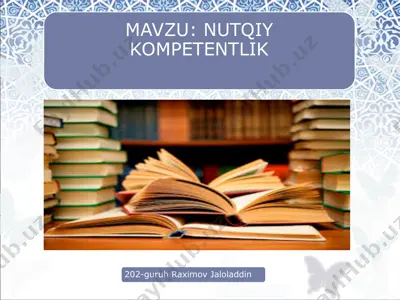 nutq uslubi — PPTX