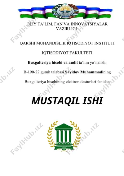 bhed dasturida hisobotlarni yaratish, ularni chiqarib olish va hisobot oyini yopish — DOC