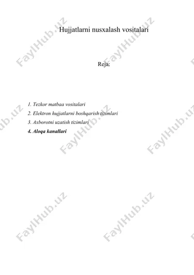 hujjatlarni nusxalash vositalari — DOC