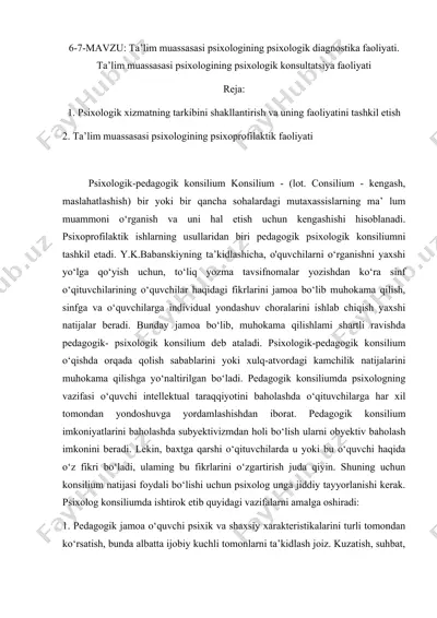 psixologik-pedagogik konsilium — DOC