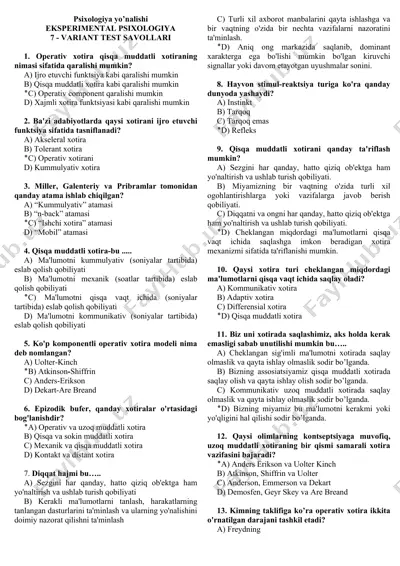 ekperimental psixologiya — DOC