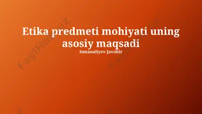 axloqiy ta'lim va tarbiya — PPTX