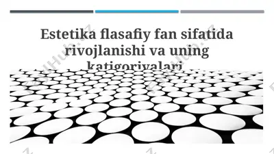 o'rta asrlar estetikasi — PPTX