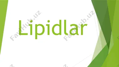 lipidlar — PPTX