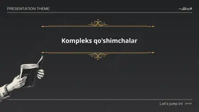 qurilish materiallaridagi kompleks qo'shimchalar — PPTX