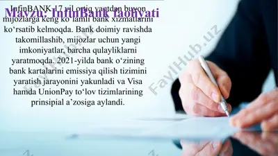 infinbank faoliyati — PPTX