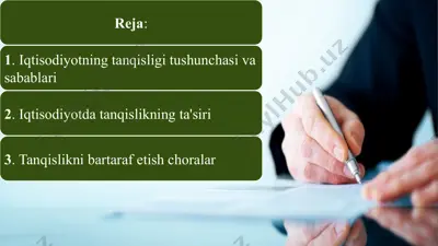 iqtisodiyotning tanqisligi — PPTX