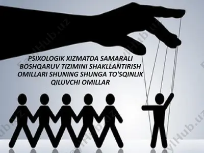 psixologik xizmatlar — PPTX