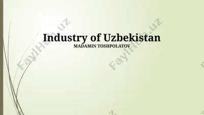 industry of uzbekistan — PPTX