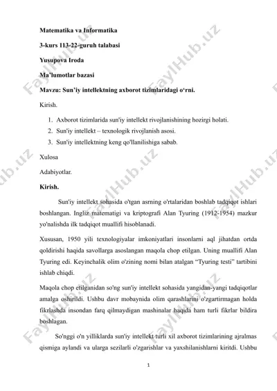 matematika va informatika — DOCX