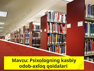 psixologning kasbiy odob-axloq qoidalari — PPTX