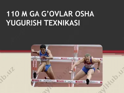 g'ovlar osha yugurish texnikasi — PPTX