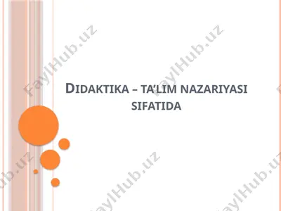 didaktika — PPTX