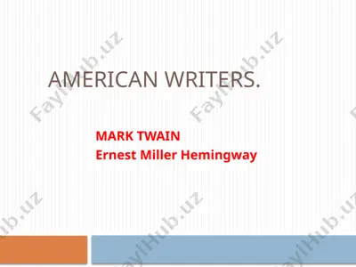 mark twain — PPTX
